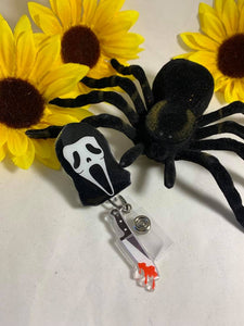 Halloween spooky keychains/badges