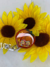 Load image into Gallery viewer, Peach shaker badge reel

