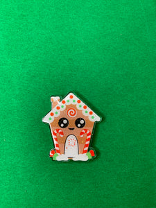 Gingerbread house badge